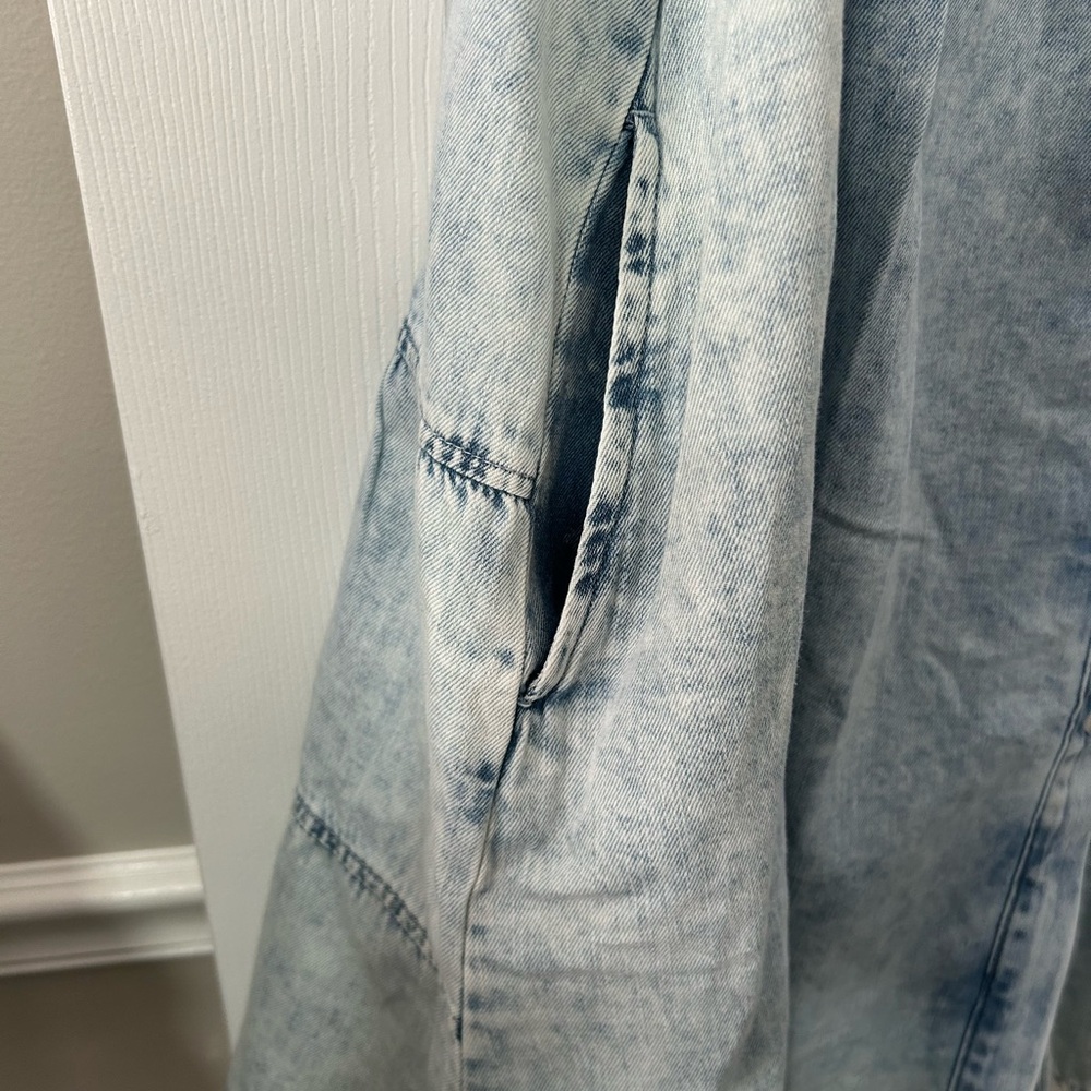 NWT LuLaRoe 2XL Ashton denim dress. - Picture 4 of 8